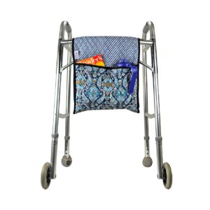 BAG, WALKER TOTE DBL SIDED QUILTED BLU D/S