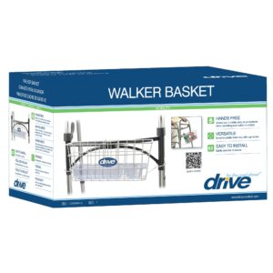BASKET, W/TRA & CUP HOLDER F/ 1″ FLDNG WALKER