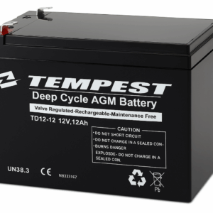 BATTERY, 12 AMP F/COBALT/SPITFIRE SCOOTER