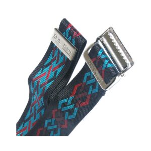 BELT, GAI W/METAL BUCKLE GEO PATTERN