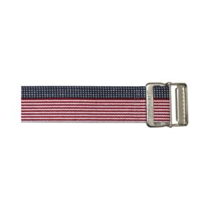 BELT, GAIT BARI W/METAL BUCKLESTARS/STRIPES