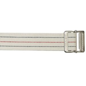 BELT, GAIT BARIATRIC W/METAL BUKLE WHT 72″