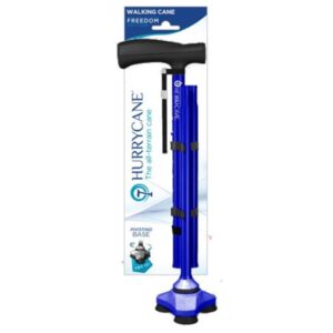 Folding Cane HurryCane Freedom Blue Aluminum