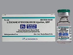 Lidocaine HCl PF 2% Injection 2 mL