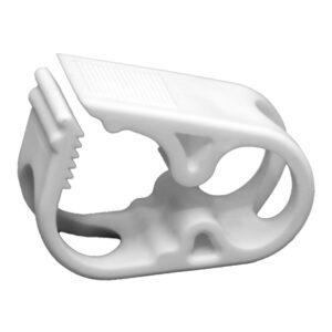 Urocare Tube Clamp White 3/4 x 1 x 1.5 in