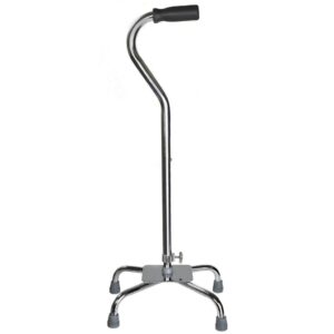 Large Base Quad Cane McKesson Chrome Steel