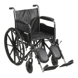 Wheelchair McKesson 18 Inch Full Arm Swing Elevating
