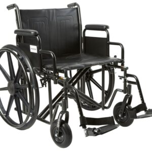 Bariatric Wheelchair McKesson 22 Inch Desk Arm Swing Footrest