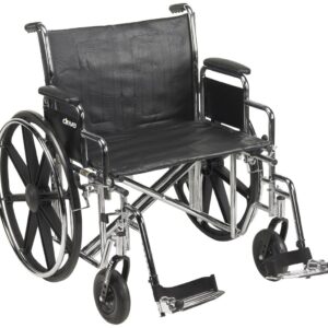 Bariatric Wheelchair McKesson 24 Inch Desk Arm Swing Footrest