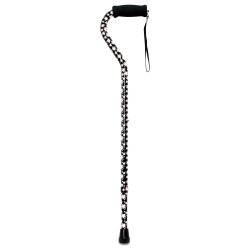 Offset Cane McKesson Pink Floral Aluminum