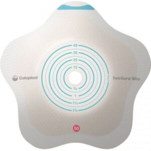 SenSura Mio Convex Flip Trim, 60mm Blue, 3/8 to 2-1/8 in