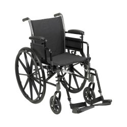 Lightweight Wheelchair McKesson 20 Inch Desk Arm Elevating