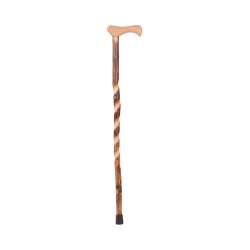T-Handle Cane Brazos Hickory Wood