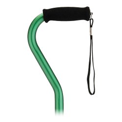 Offset Cane Nova Green Aluminum