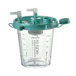 Suction Canister CleanTract 1200 mL Pour Lid