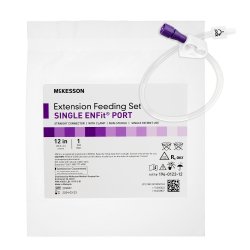 Bolus Extension Set Enfit 12 Inch Straight Clamp