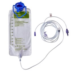 Flush Bag Set Kangaroo ePump 1000 mL No Adapter