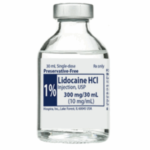 Lidocaine HCl PF 1% Injection 30 mL