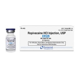 Ropivacaine HCl PF 0.2% Injection 10 mL
