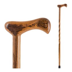 T-Handle Cane Brazos Brown Wood