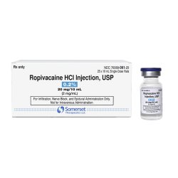 Ropivacaine HCl PF 0.2% Injection 10 mL