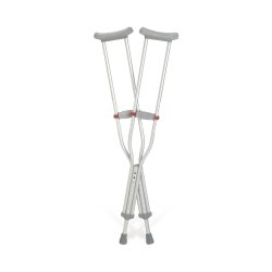 Underarm Crutches Red Dot Tall Adult Aluminum