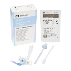 Cuffed Tracheostomy Tube Shiley XLT Disposable IC Size 6.0 Adult
