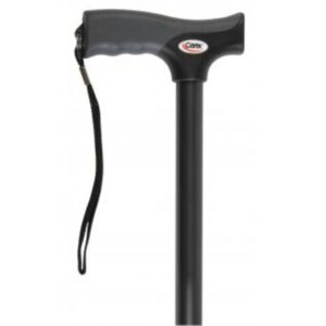 T-Handle Cane Soft Grip Black Aluminum