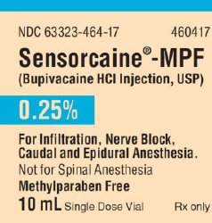 Sensorcaine MPF Bupivacaine PF 0.25% Injection 10 mL
