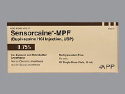 Sensorcaine® MPF Bupivacaine PF 0.75% Injection 10 mL