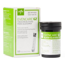 Glucose Strips EvenCare G2 50 ct