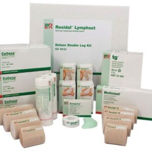 Rosidal® Lymphset 6-Layer Compression Kit, Double Leg, Tan/White
