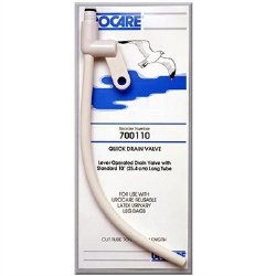 Urocare Long DrainTube Quick Drain Valve 0.25 x 10 Inch