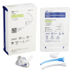 Uncuffed Tracheostomy Tube Shiley Disposable IC Size 6.5 Adult