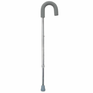 Round Handle Cane McKesson Silver Aluminum