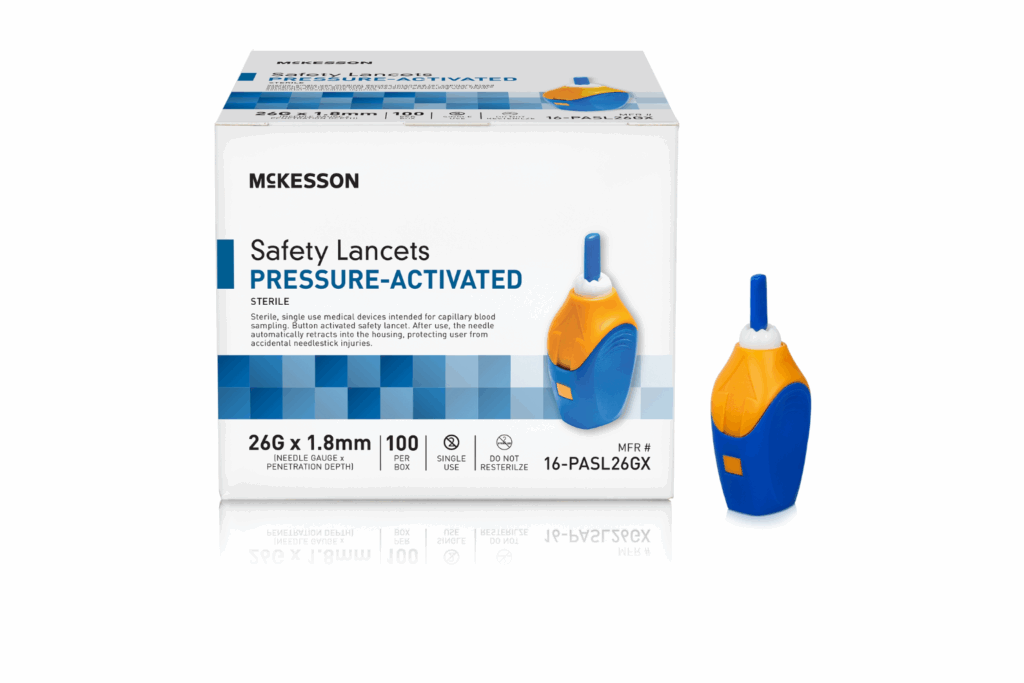 Safety Lancet 26G Pressure Activated