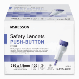Safety Lancet 28G Push Button