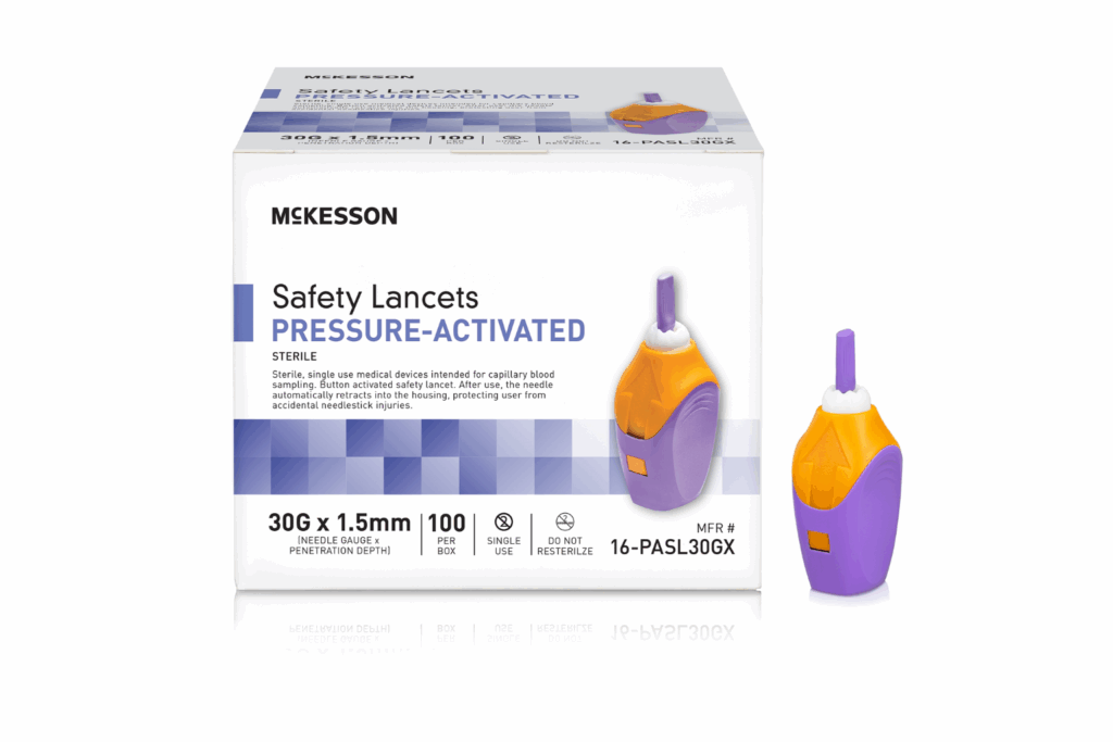Safety Lancet 30G Pressure Activated
