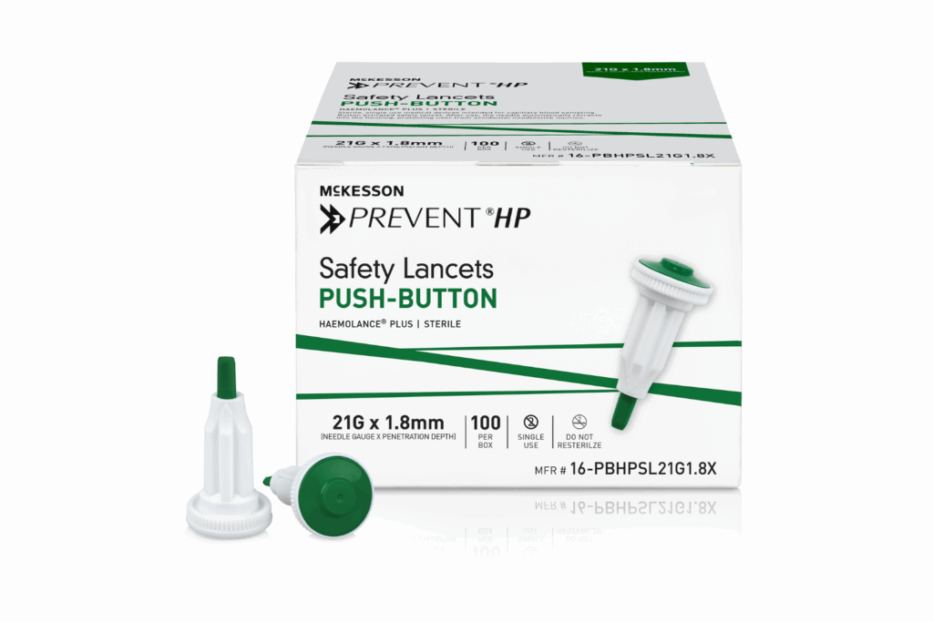 Safety Lancet Prevent HP 21G Push Button